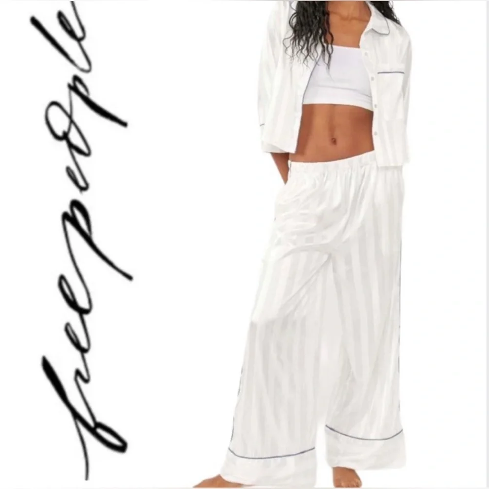 💫 FREE PEOPLE® Pajama Party PJ Set in Hazy Blue